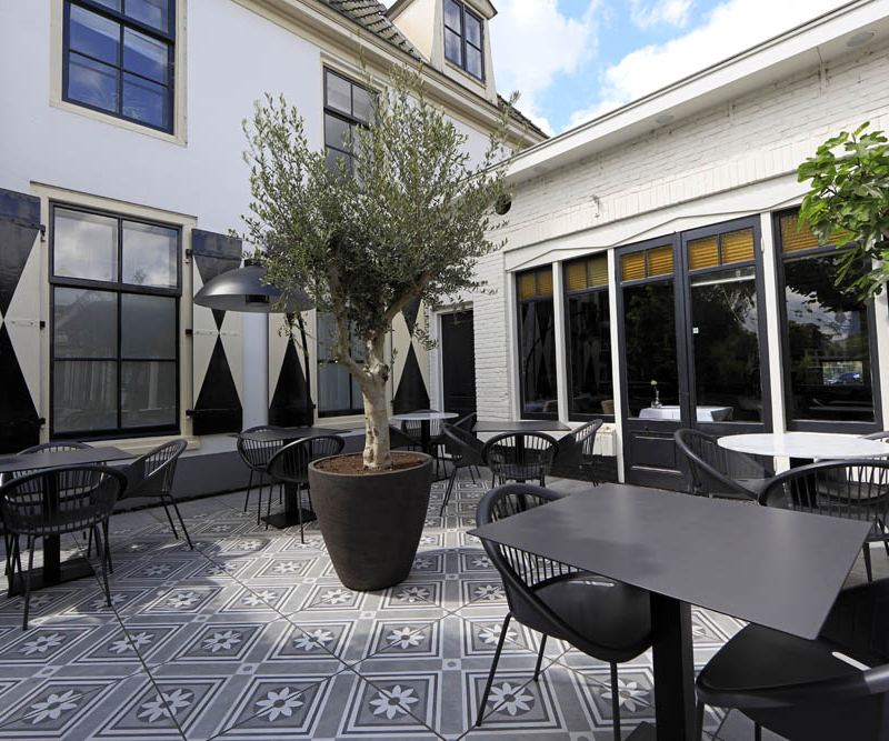 GeoCeramica® 60x60x4 Concreet Flower dec