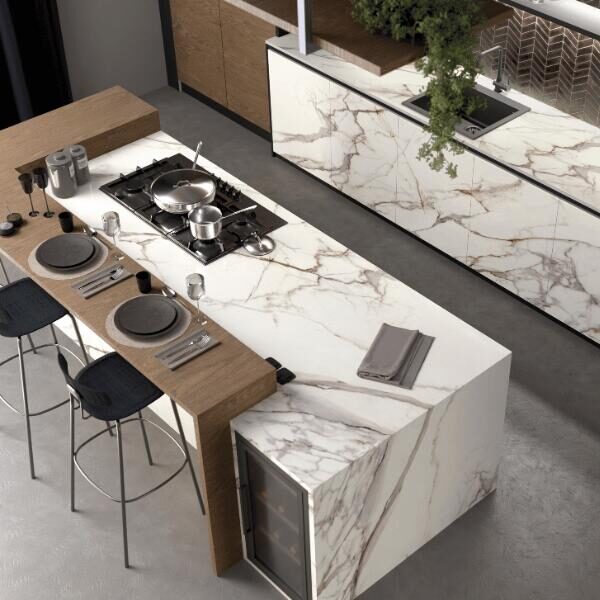 Keramische slab Calacatta Monte