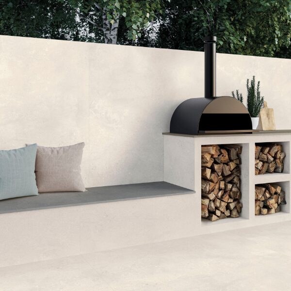 Keramische slab Rivage Blanc 3D structuur