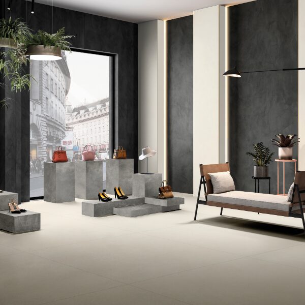 Keramische slab Simenta Antracita structuur