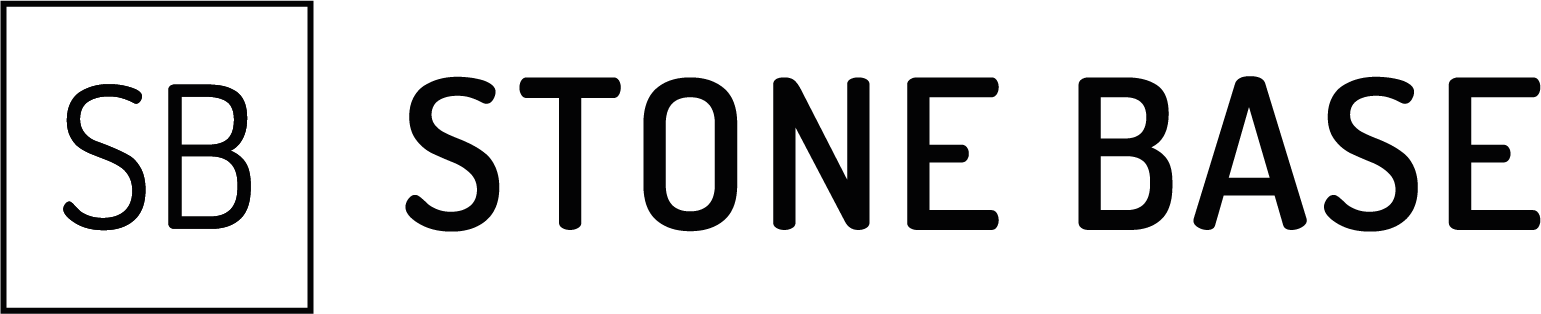 logo stone base zwartt