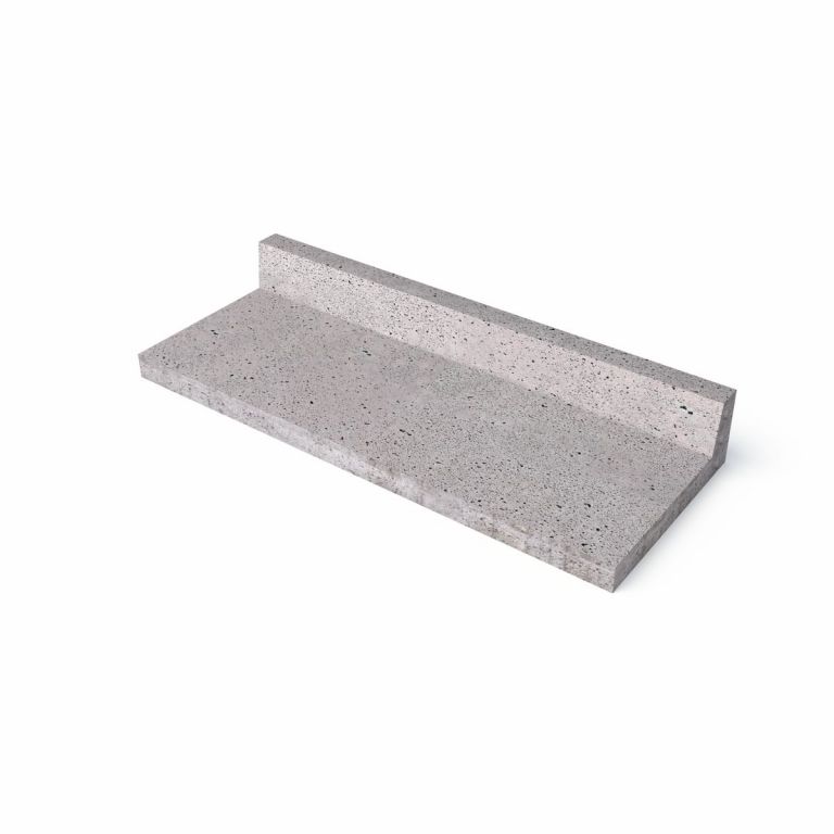 Schellevis oud hollandse traptrede L-vorm 100x40x15 cm. Grijs
