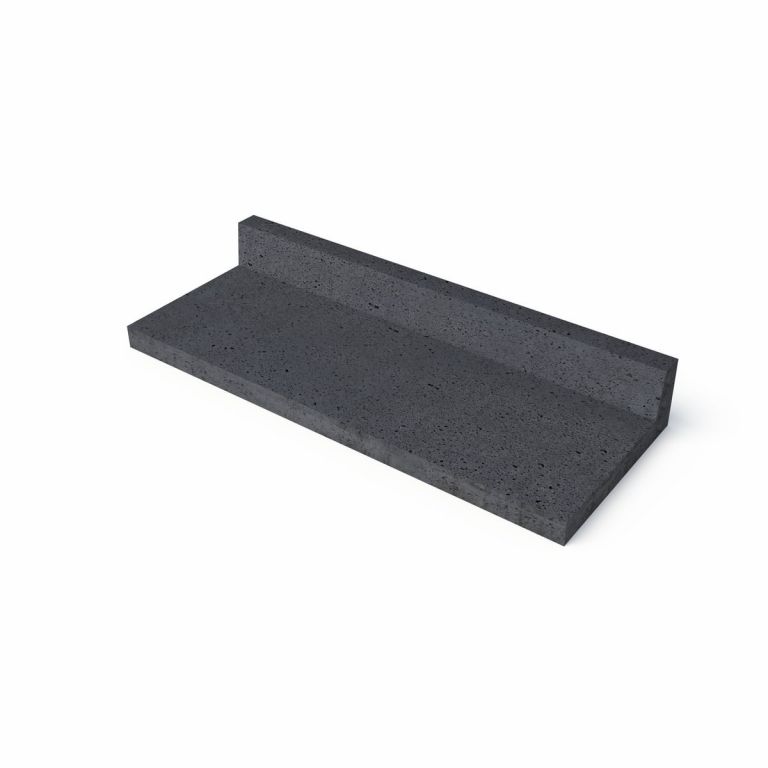Schellevis oud hollandse traptrede L-vorm 100x40x15 cm. Antraciet