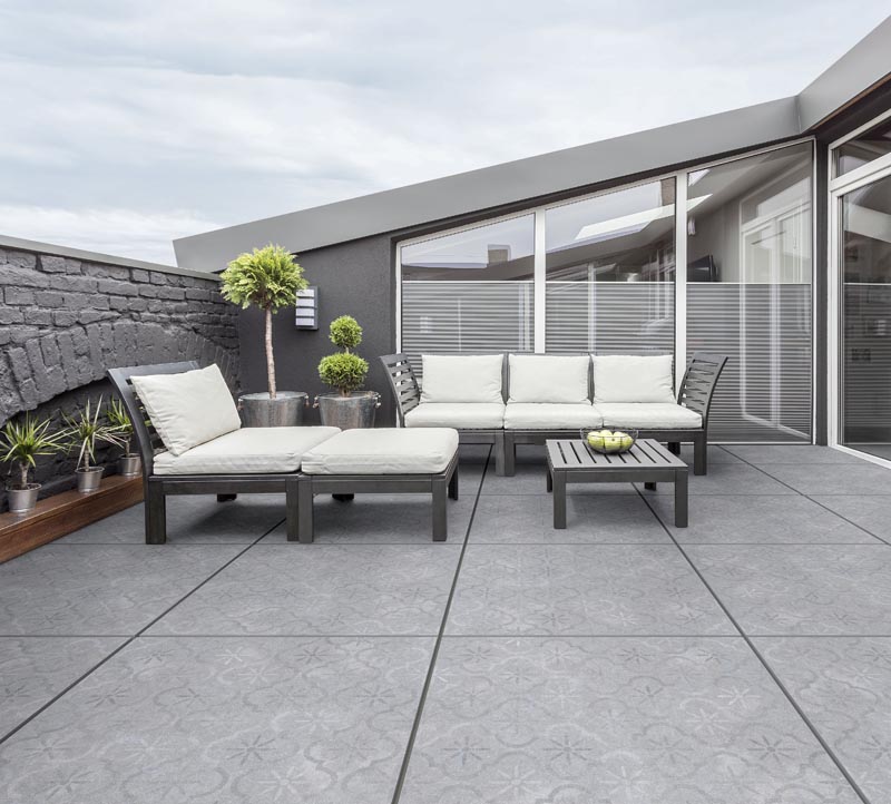GeoCeramica® 80x80x4 Impasto Grigio Décor