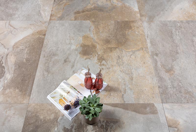 GeoCeramica® 100x100x4 Multicolor Stone Mix Natural