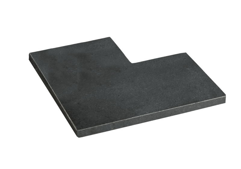 Orient Black strook gezoet 15 cm breed hoekstuk 50/15x3 cm.