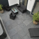 Brasilian Black tegel steeljet
