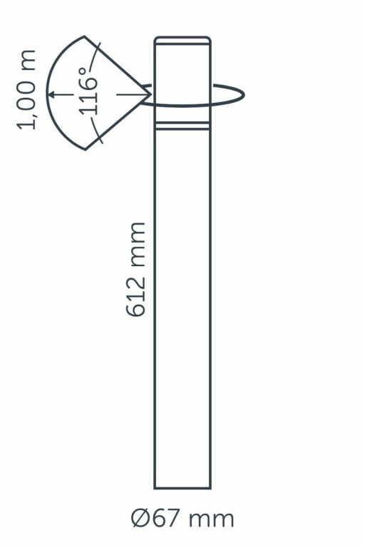 Liv - staande lamp - Corten