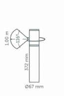 Liv - staande lamp - Low Corten
