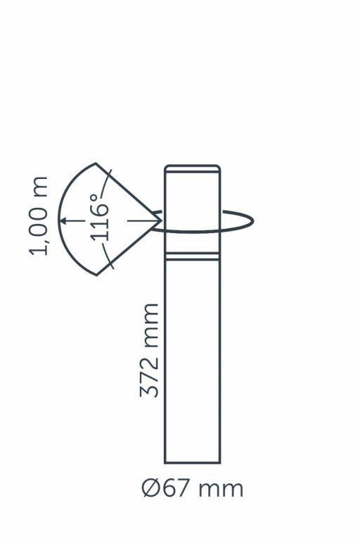 Liv - staande lamp - Low Corten