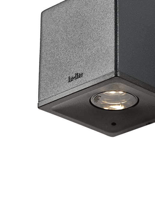 Cubid - wandlamp - Dark Grey