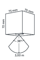 Big Cubid - wandlamp - White