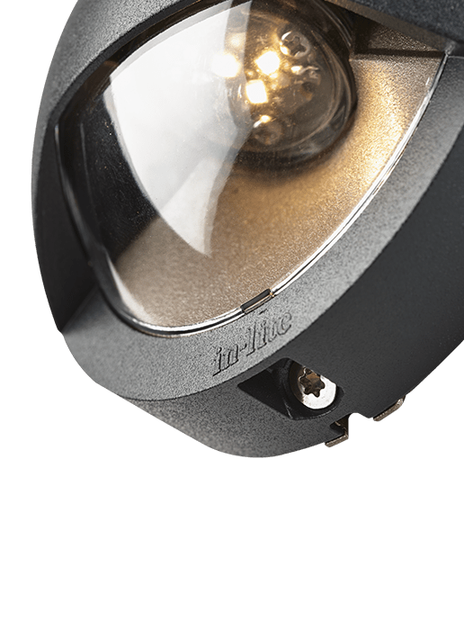 Blink - wandlamp Ø 100mm - Dark Grey