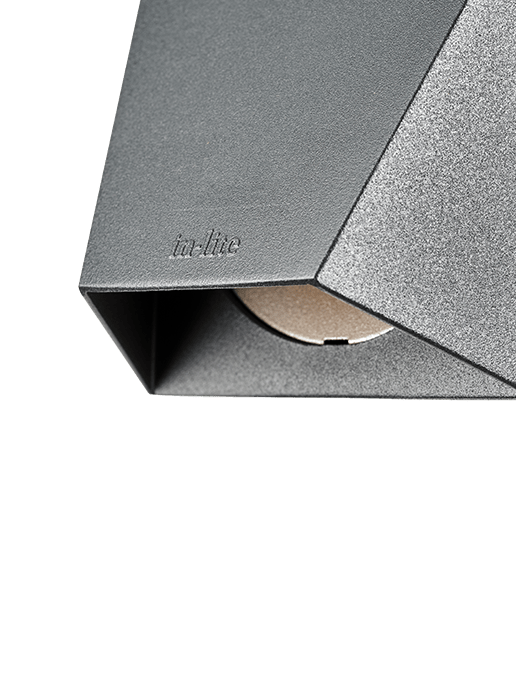 Wedge - wandlamp - Dark Grey