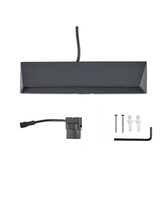 Wedge Slim - wandlamp - Dark Grey