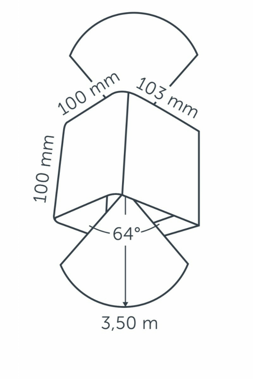 Ace Up-Down 230V - wandlamp - Corten