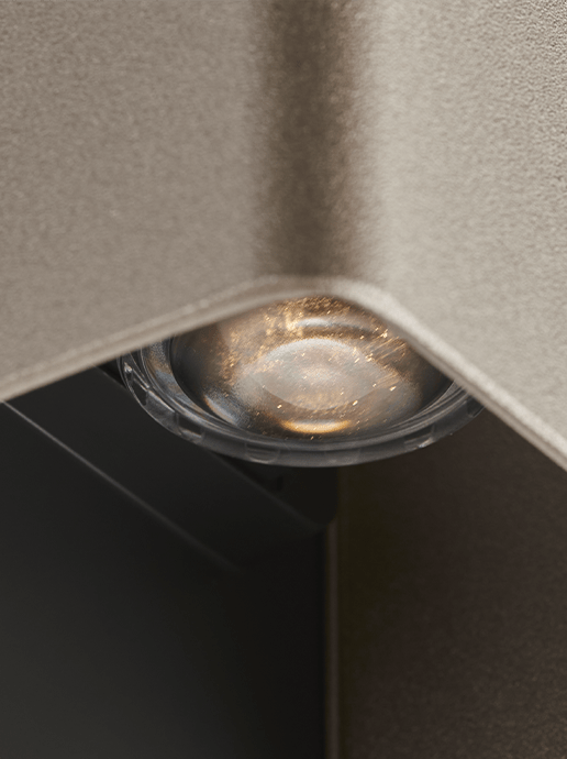 Ace Down 230V - wandlamp - Rose Silver