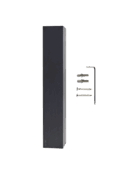 Evo Down 230V - wandlamp - Dark Grey