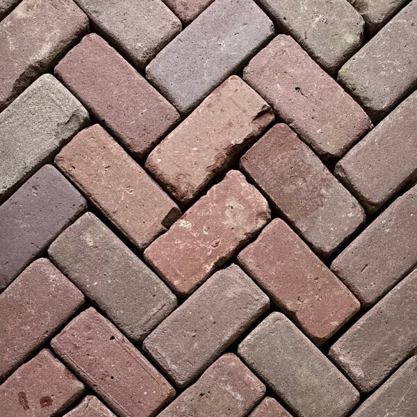 Straatbaksteen Oud Gebakken Rood/Paars