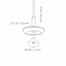 Sway Pendant 230V - plafondlamp - Pearl Grey