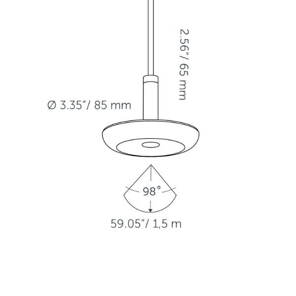 Sway Pendant 230V - plafondlamp - Pearl Grey