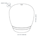 Big Voque - terras lamp Ø 142mm