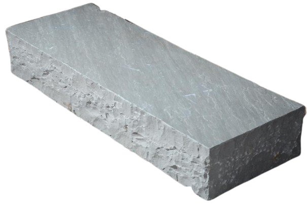 Kandla gres traptrede gekapt 100x35x14-16 cm. grijs