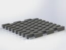 Water passing stone grid