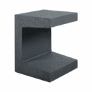 U-element zwart