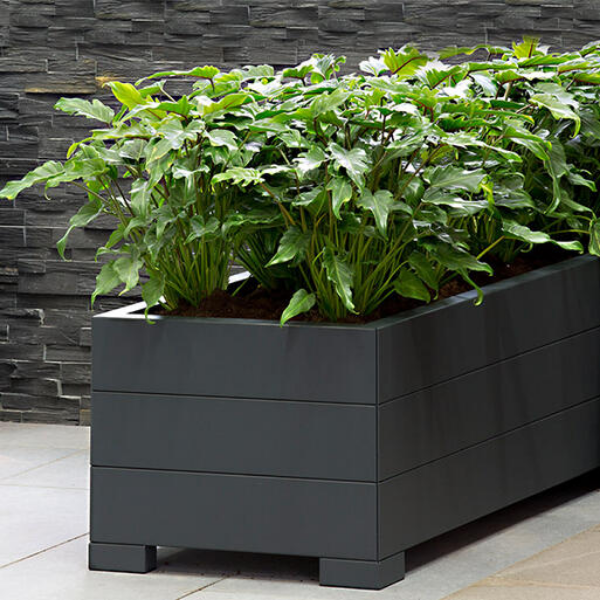 Bloembak Modulair Antraciet - 42 cm hoog