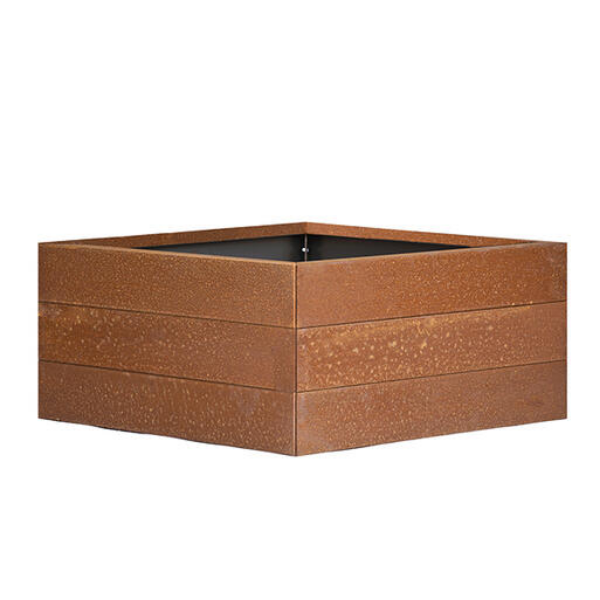 Bloembak Modulair Corten – 42 cm hoog
