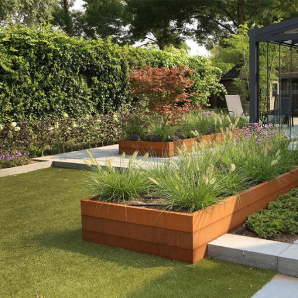 Bloembak Modulair Corten - 42 cm hoog