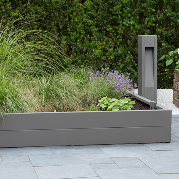 Bloembak Modulair Taupe - 56 cm hoog