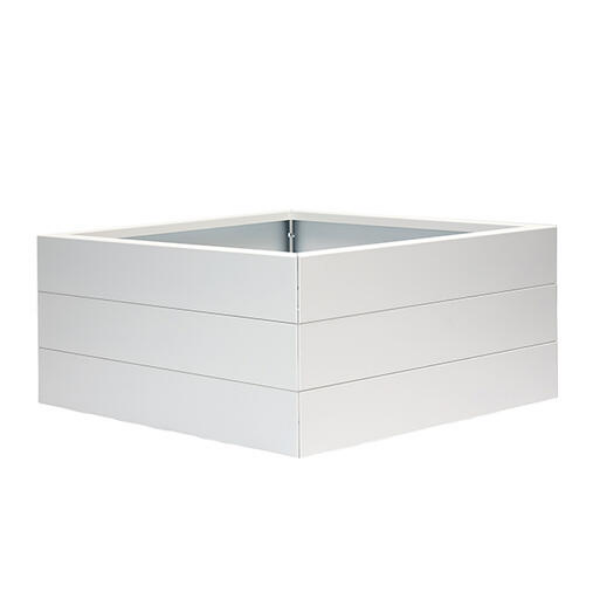 Bloembak Modulair Wit - 42 cm hoog