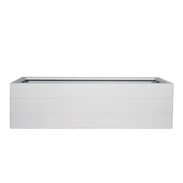 Bloembak Modulair Wit - 42 cm hoog
