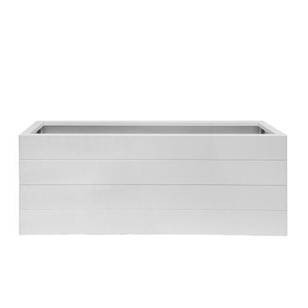 Bloembak Modulair Wit - 56 cm hoog