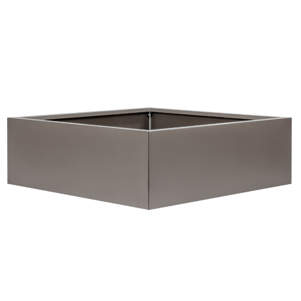Bloembak Vlak Taupe - 40 cm hoog