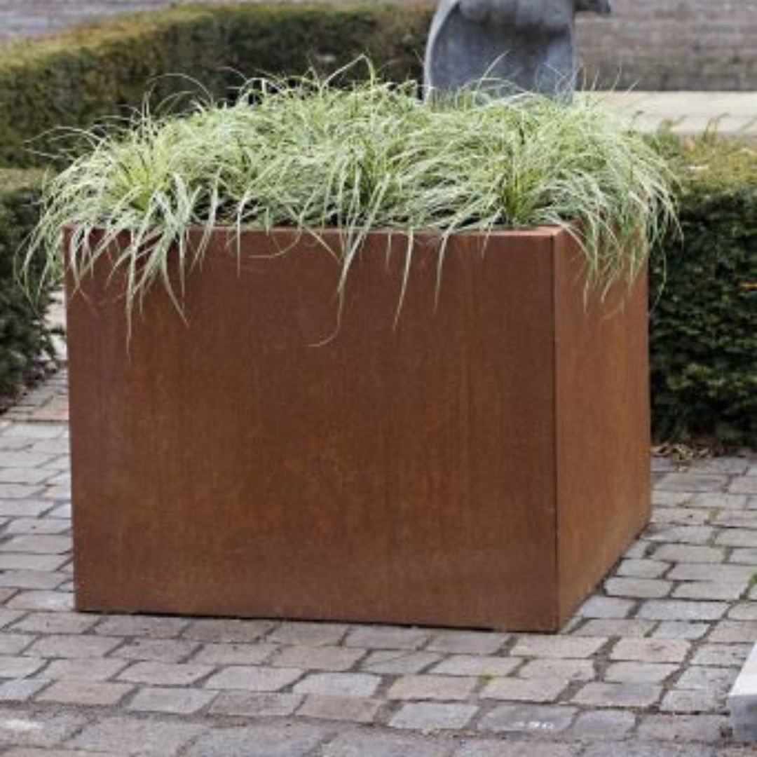 Bloembak Vlak Corten - 60 cm hoog