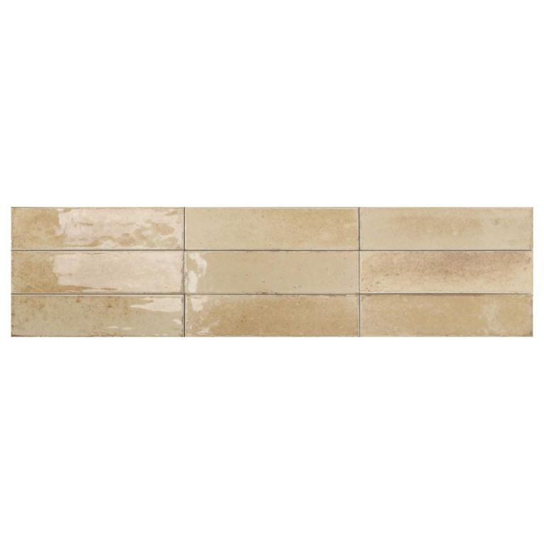 Oria 10MM Arena decor tegel glanzend 28x7 cm