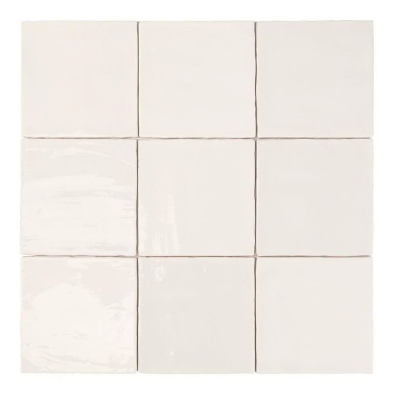 Sero Blanco 10MM Blanco decor tegel glanzend 15x15 cm