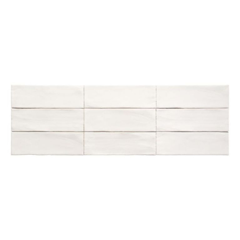 Sero Blanco 10MM Blanco mate decor tegel glanzend 23x7.5 cm