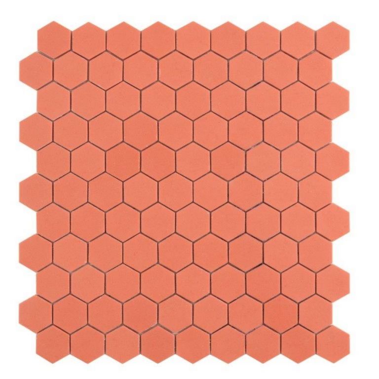 Solaan Hex 10MM Coral decor tegel mat 35x35 cm