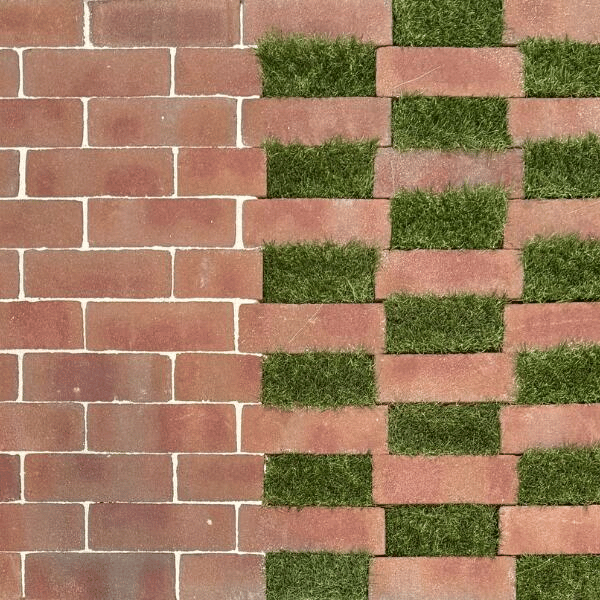 Waterpassing stone grid