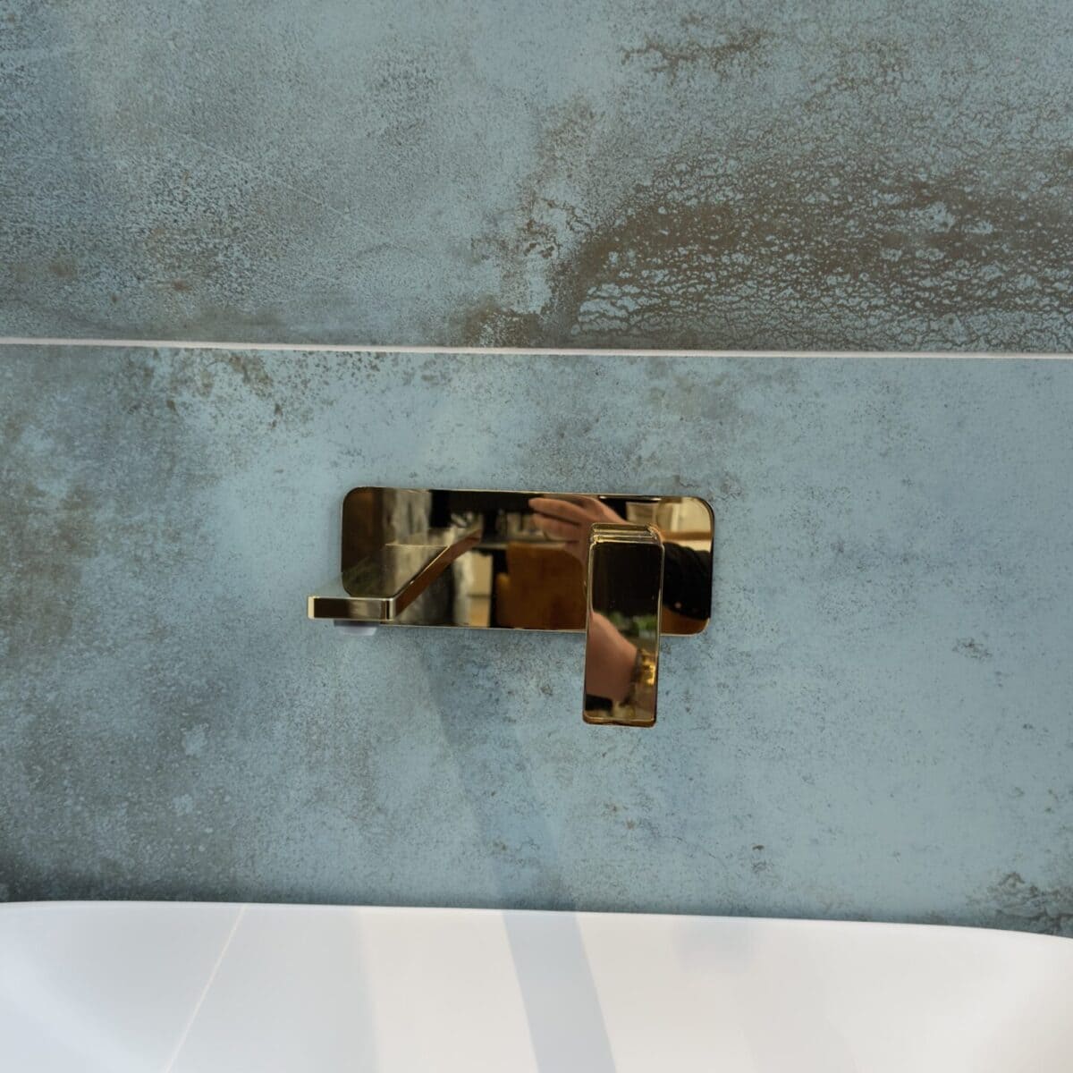 Inbouw wastafelkraan glanzend goud